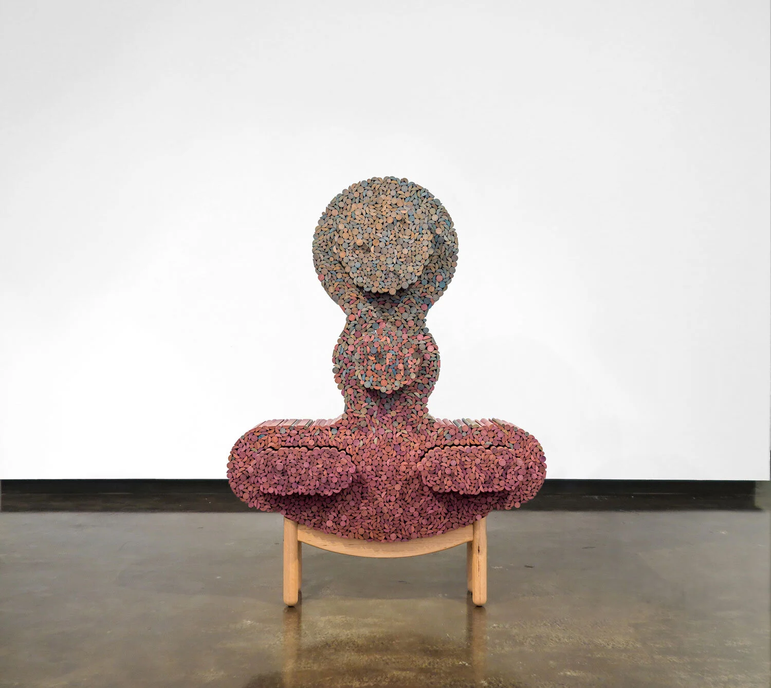 Elliat Rich Standing place from the Other places series 2018 tasmanian Oak 162.0 × 112.0 × 34.0 cm Australian Furniture Design Award Winner 2017 National Gallery of Victoria, Melbourne