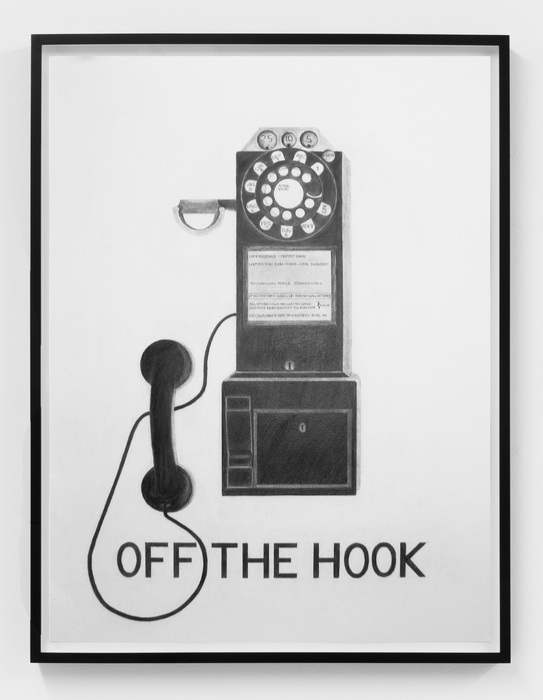 Vern Blosum, Off The Hook, 2015, Graphite on paper