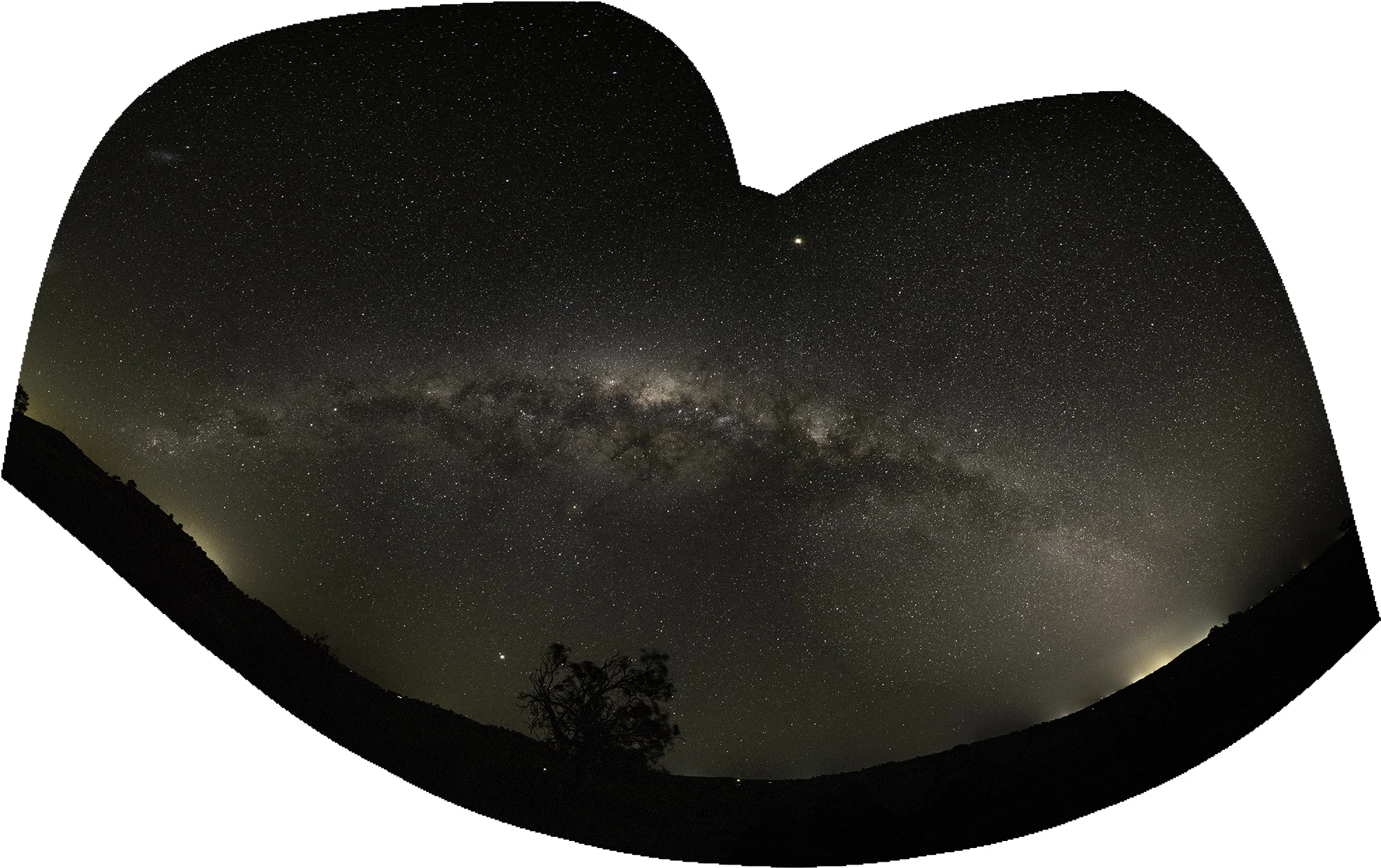 How Photoshop initially stitched the images together