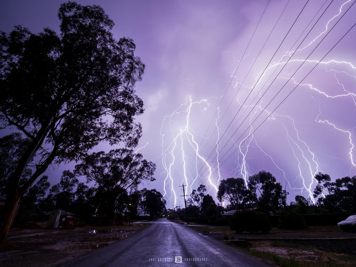 Two exposures using the Olympus Live Composite Mode