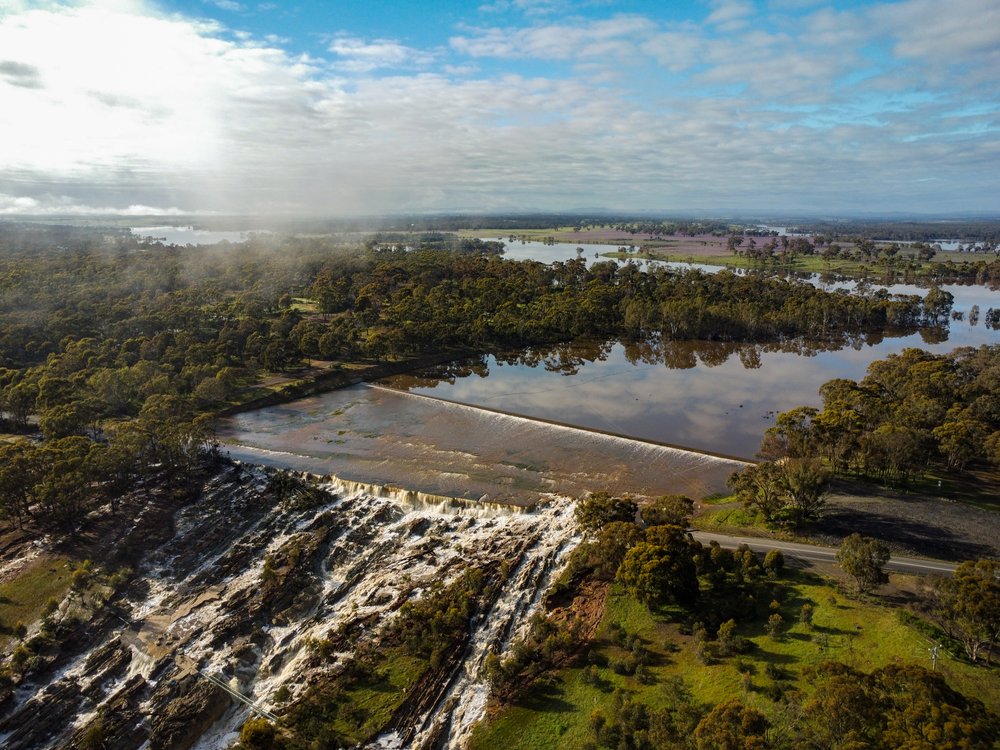  Second spillway flows 