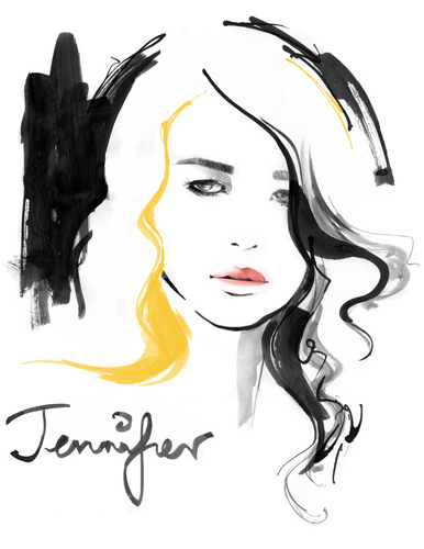 Portrait of Actress Jennifer Lawrence