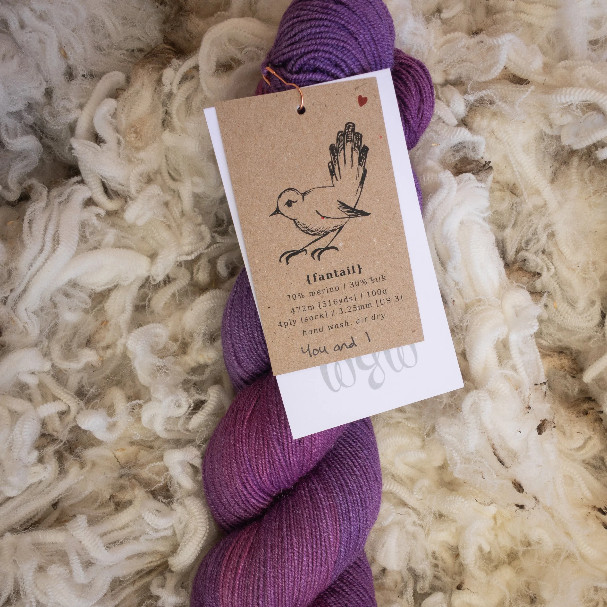 Silk Merino 4 ply (Fingering) You and I