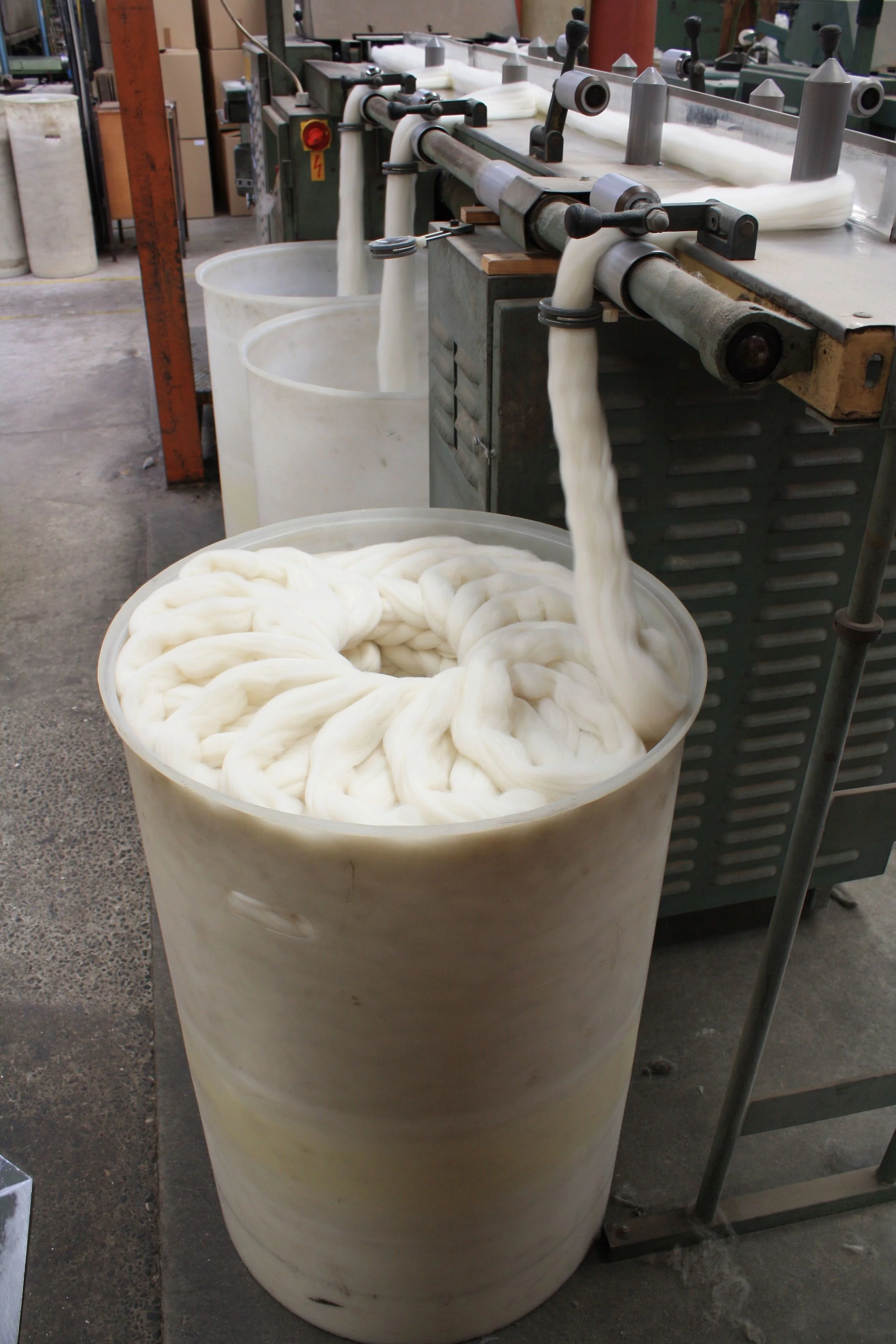 One stage in the combing process