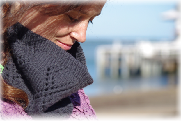Georgie Hallam’s new Uwland cowl (three different lengths) also designed for WGW