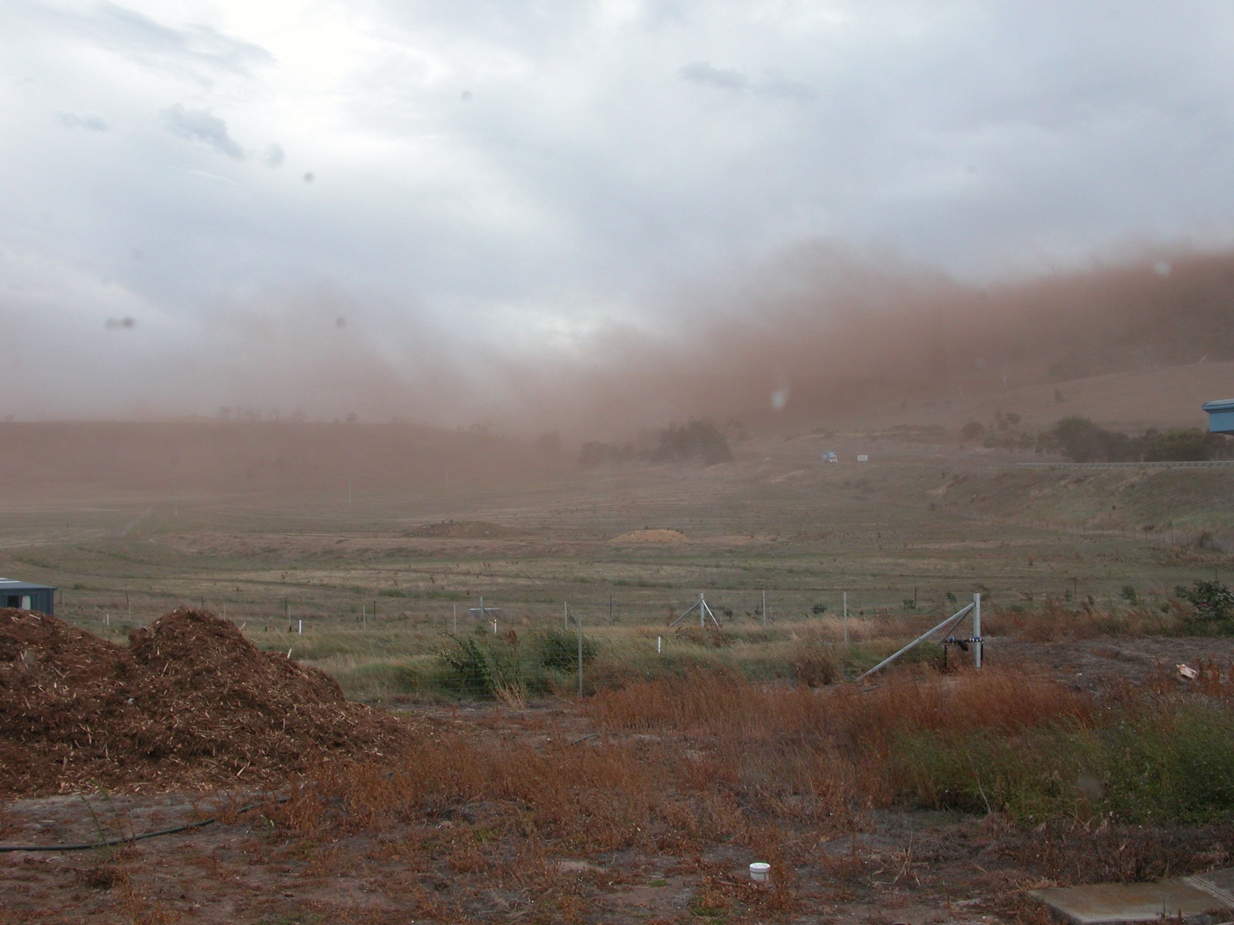 Dust coming off the adjacent property 2007