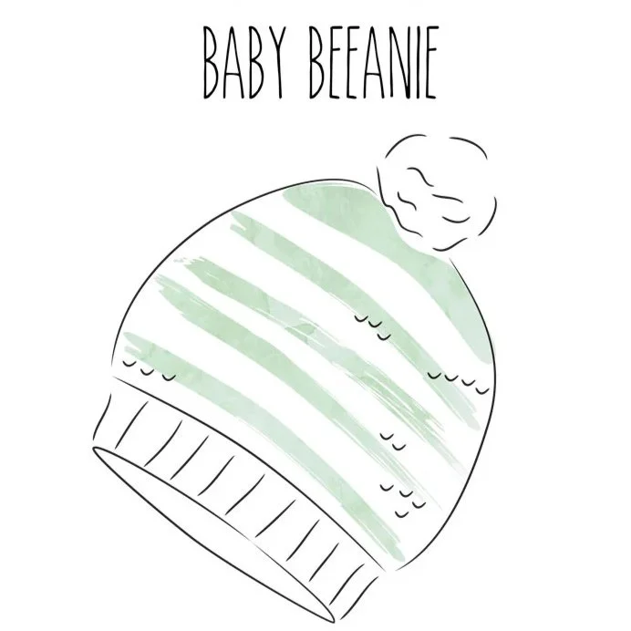 A sweet little stripy textured beanie with a pompon is the perfect way to keep a wee one’s head warm. The bee stitch makes soft yarns feel even softer and makes the stripes appear to dissolve into one another.