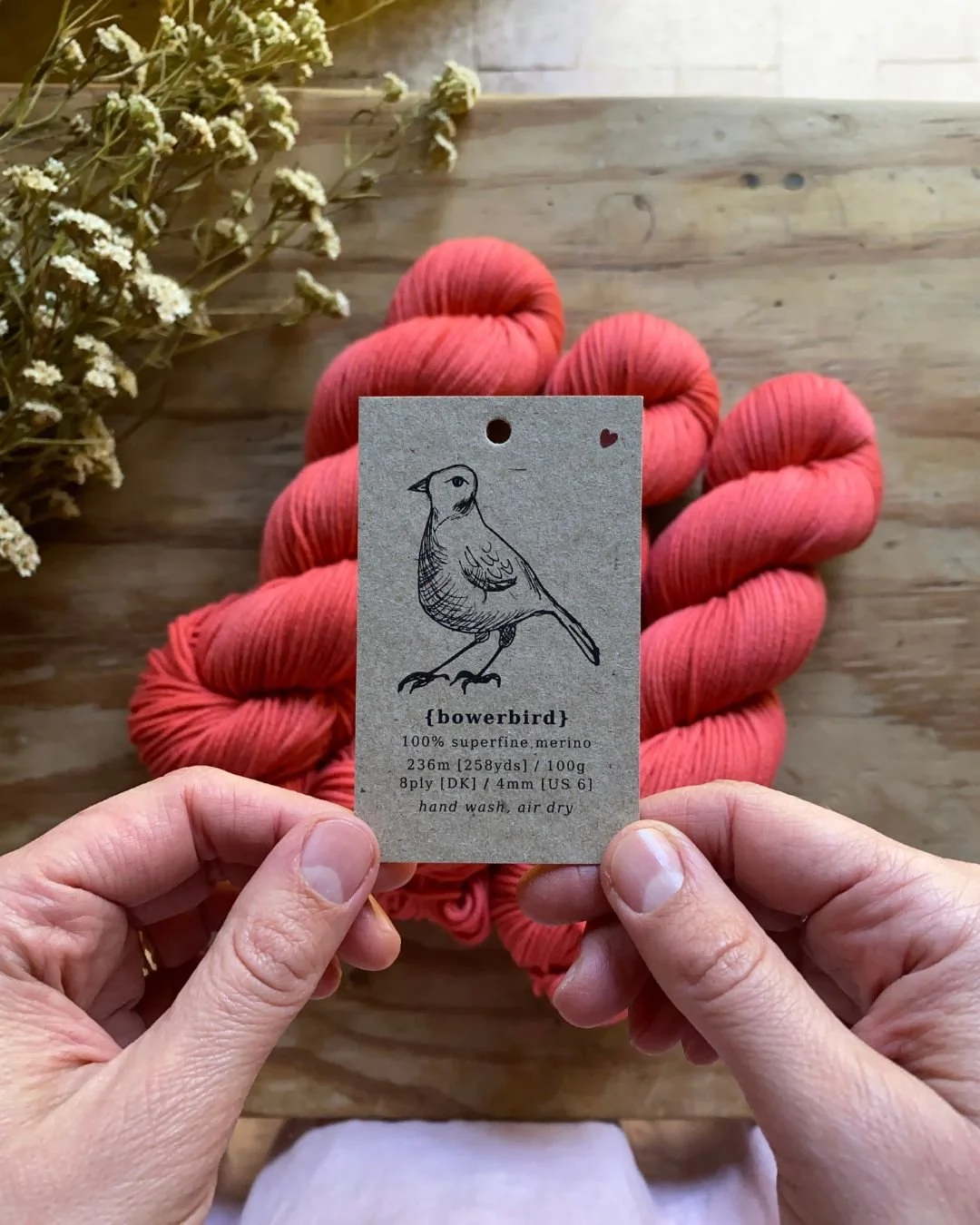 Desert Sunset Hand Dyed Yarn Bowerbird 1.jpg