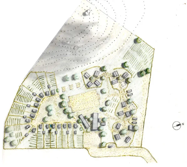 The campus plan follows the layout of a traditional Sukuma village.