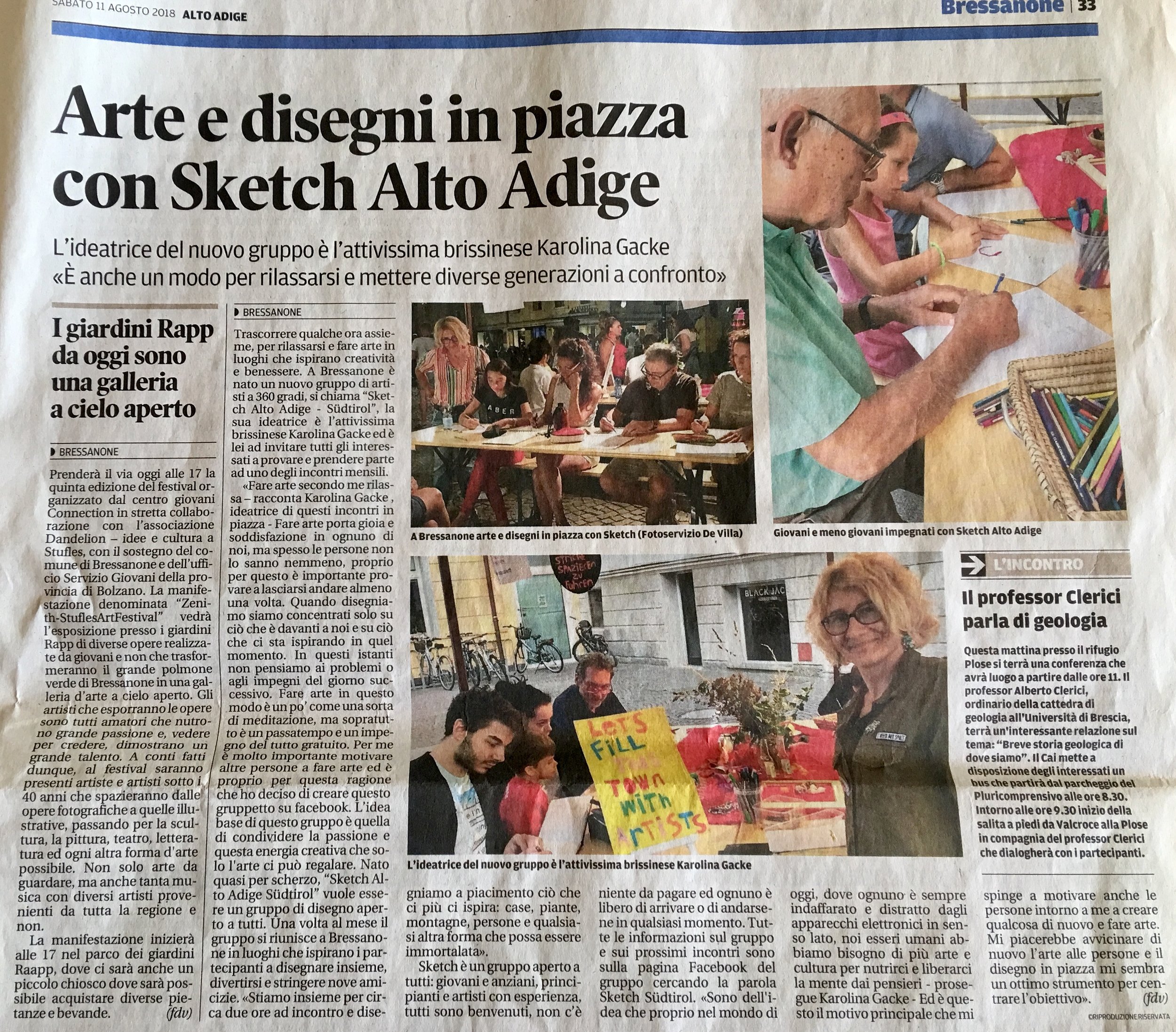 Alto Adige - Sketch Südtirol a positive initiative
