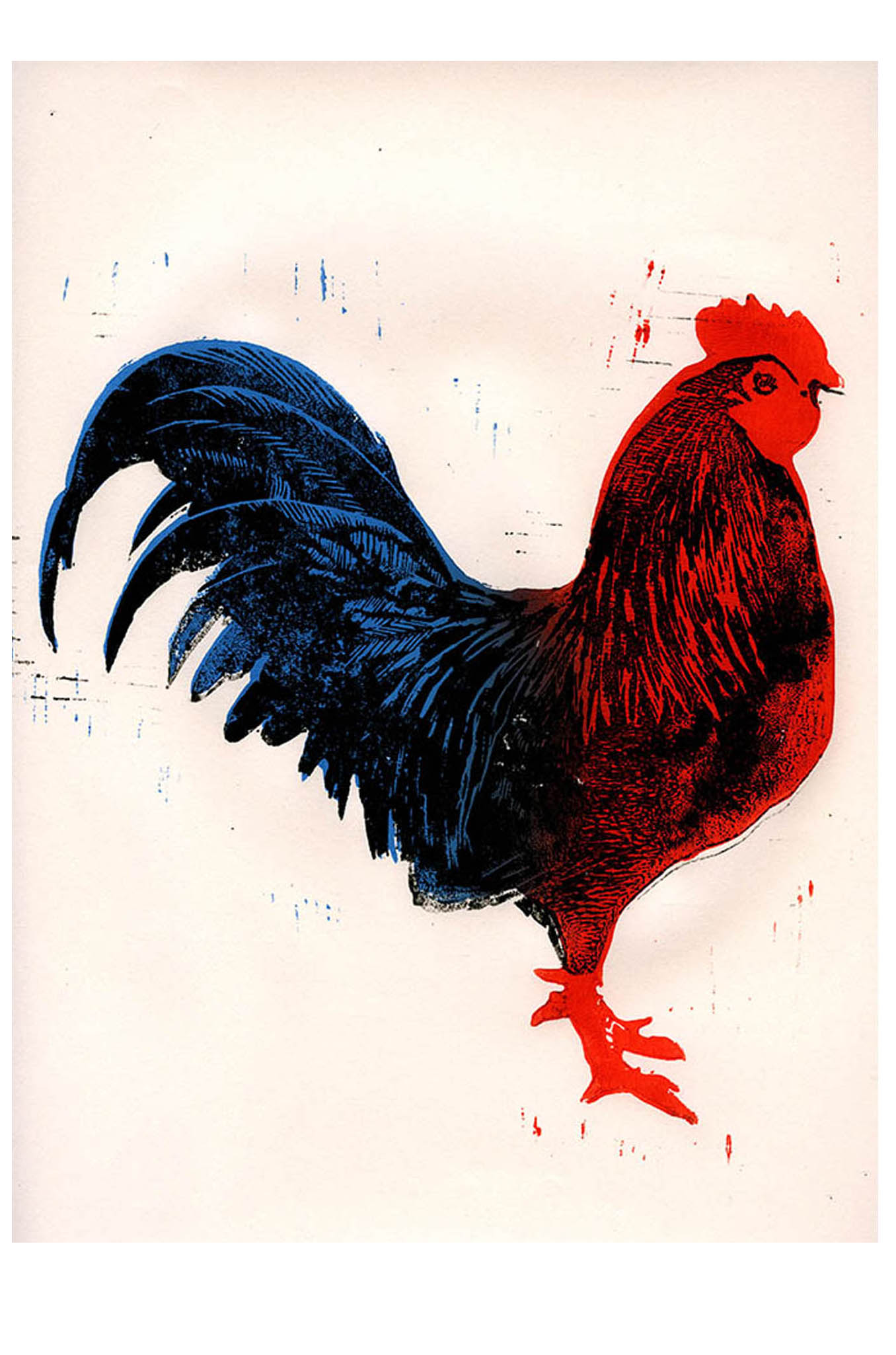  ‘Alectryon’ 3 colour Linoprint, size 00mm X 0 mm. Price £ 210 