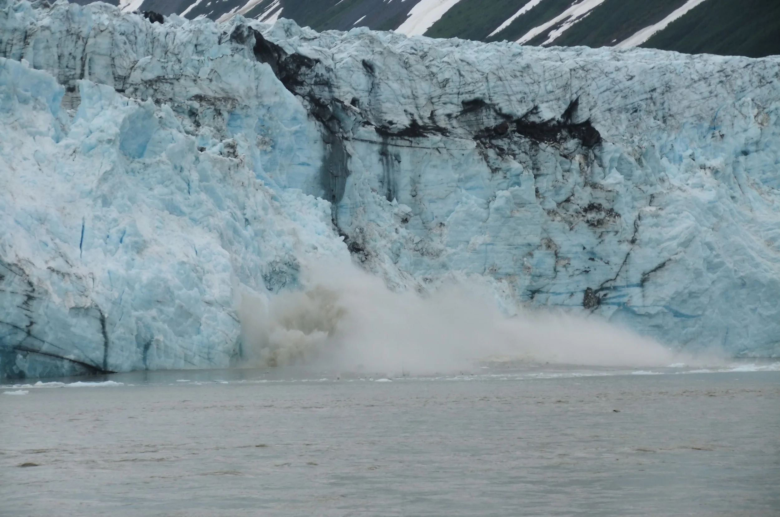 A glacier that was collapsing during my trek in Alaska in 2010.