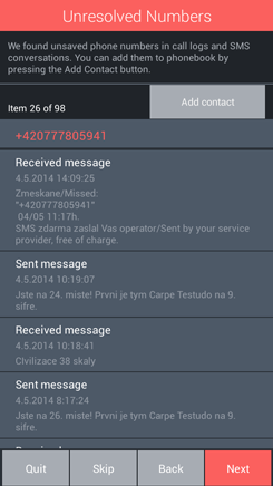 Contacts Optimizer — MOBILedit