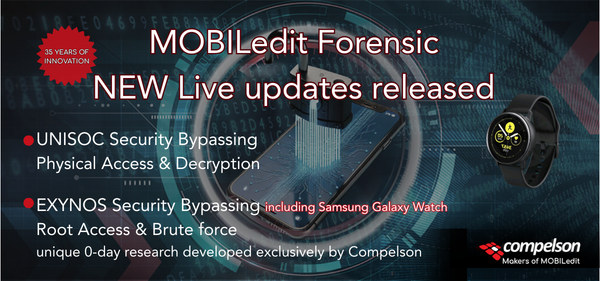 MOBILedit New Live Updates: Advanced UNISOC &amp; EXYNOS Security Bypassing