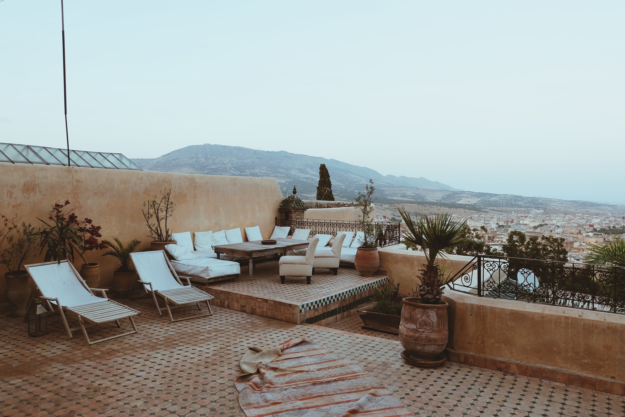 Rooftop at Riad Les Oudayas