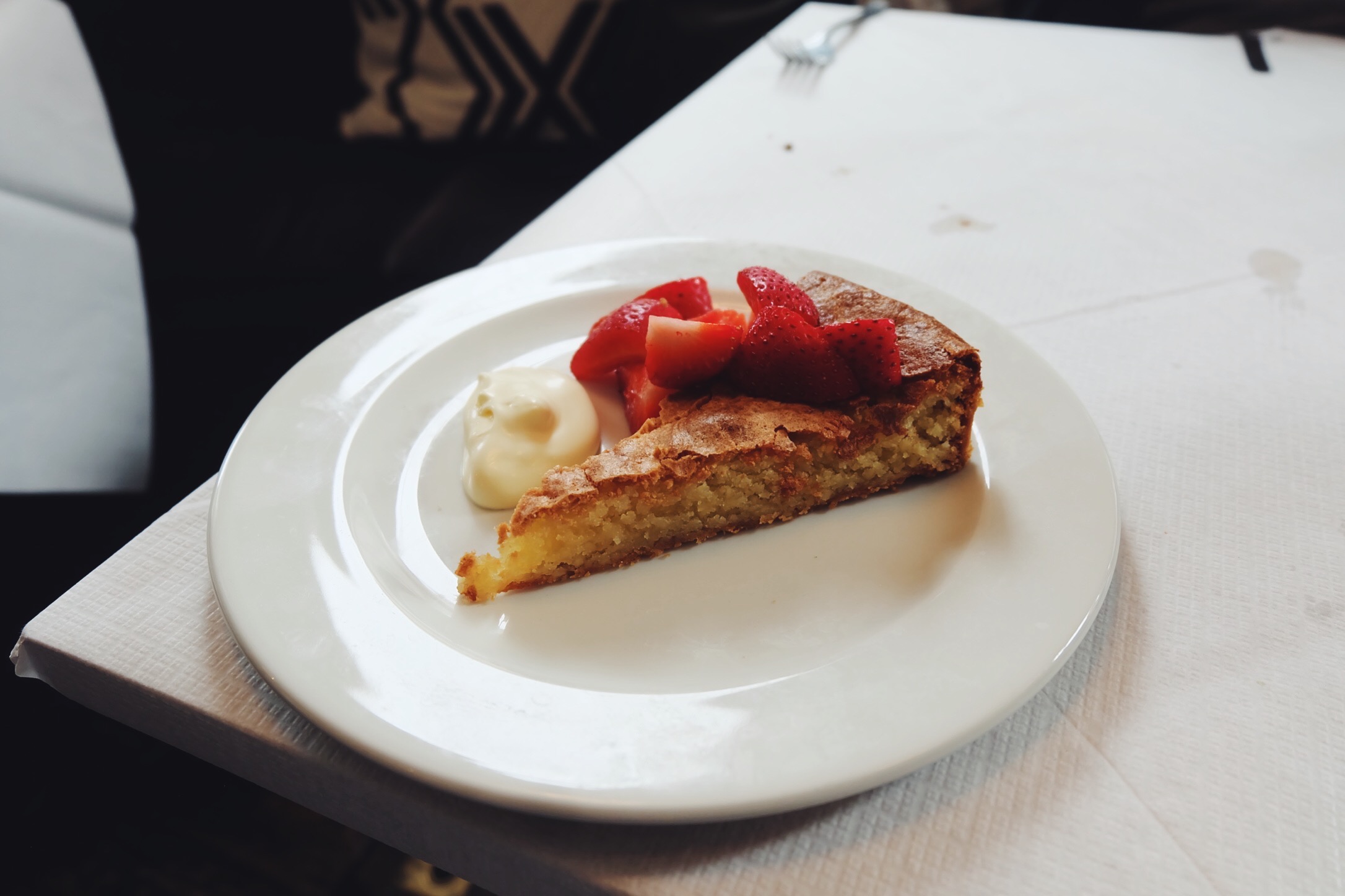 Almond tart (£7.50)