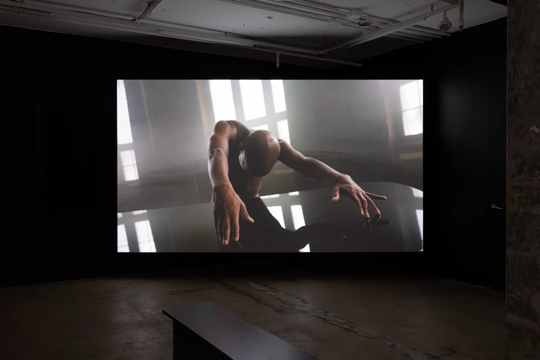 Tiran Willemse, Dweller, 2026 (detail). Three channel HD video installation (color, stereo sound). 30 min.