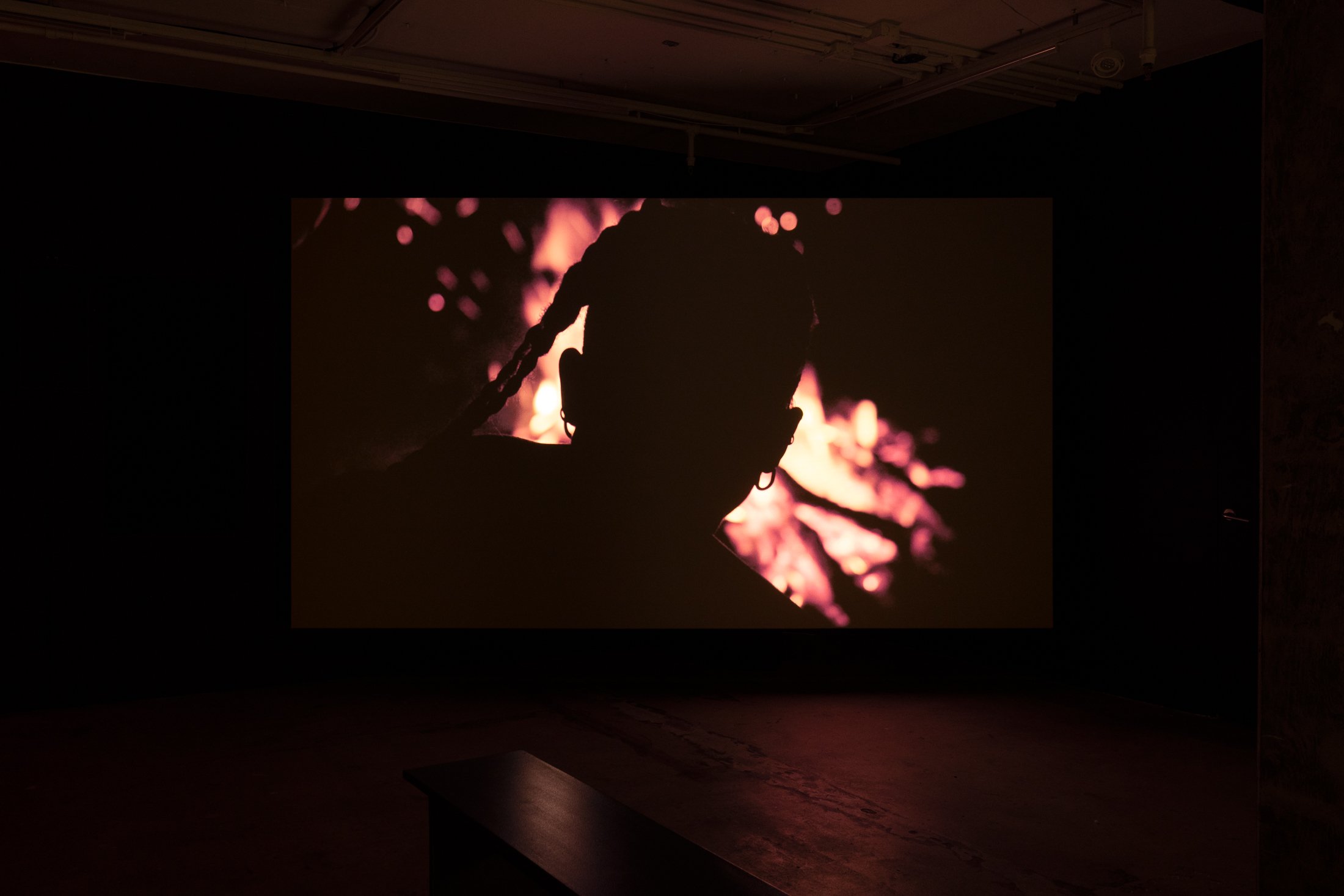 Tiran Willemse, Dweller, 2026 (detail). Three channel HD video installation (color, stereo sound). 30 min.