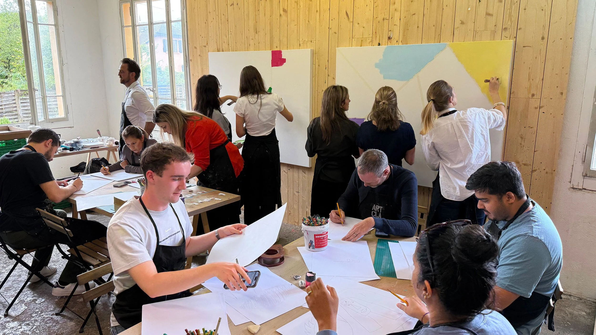 A l'intérieur de l'atelier ART CLASSE