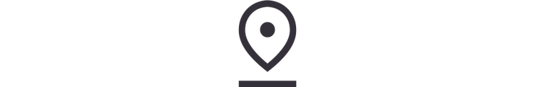 Location icon illustrating customer need to visit in person