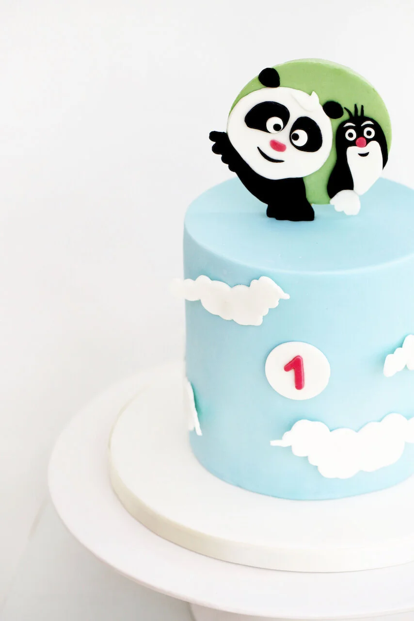 Krotik Panda Baby Birthday Cake Limassol Cyprus Order Buy