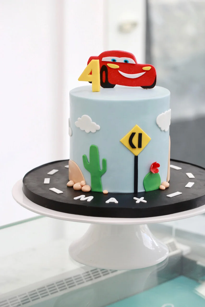 Lightning McQueen car desert Birthday Cake Limassol Cyprus Order Buy