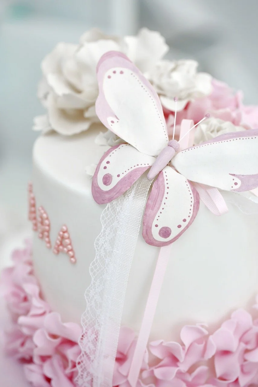 Butterfly pink girl Birthday Cake Limassol Cyprus Order Buy