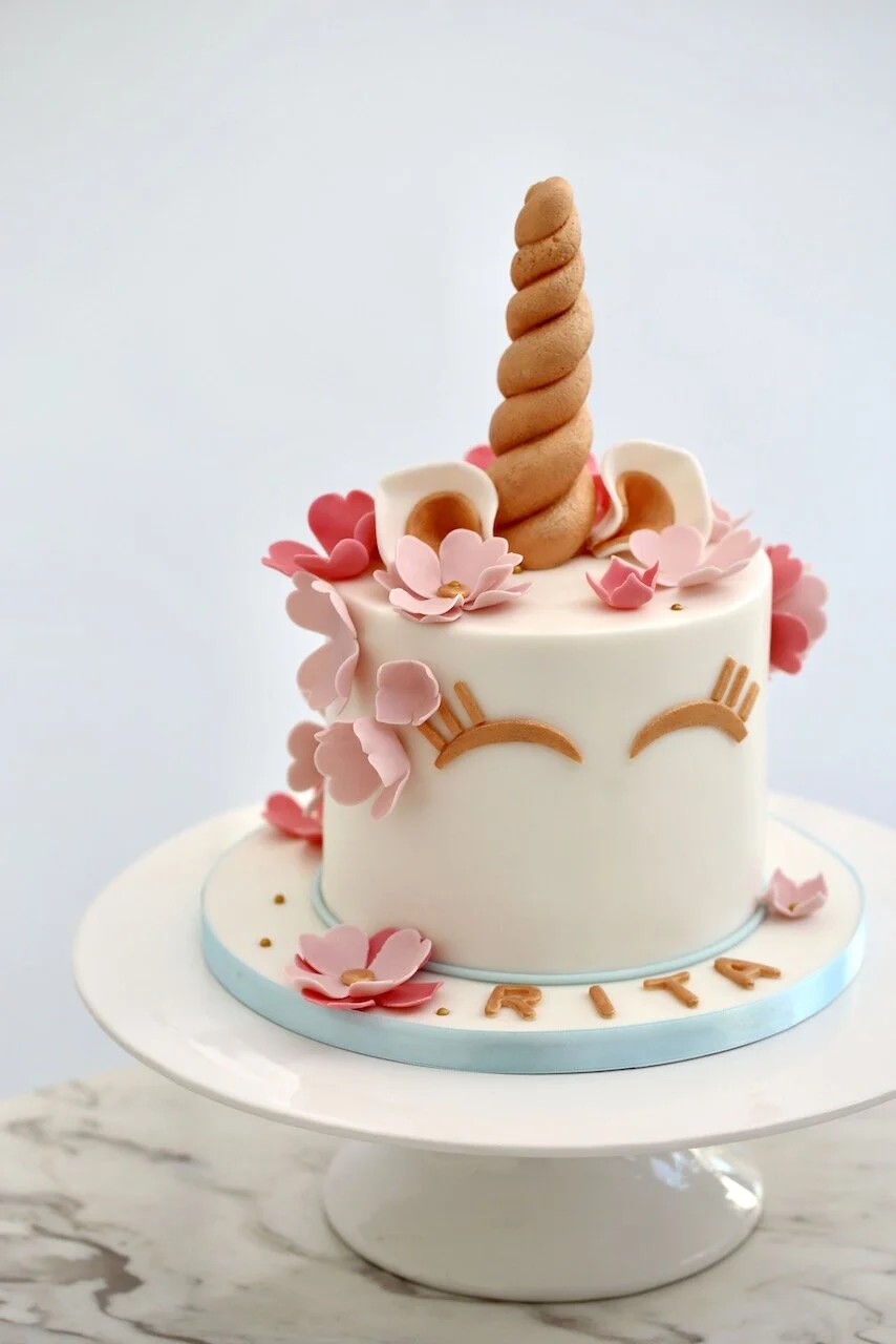 Unicorn Flower Birthday Cake Limassol Cyprus Order Buy