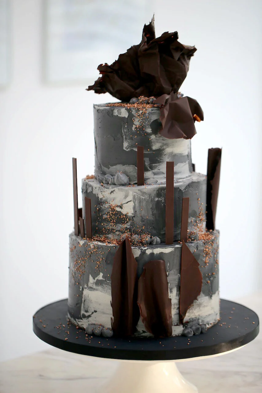 Polished Cement Birthday Cake Limassol Cyprus Order Buy