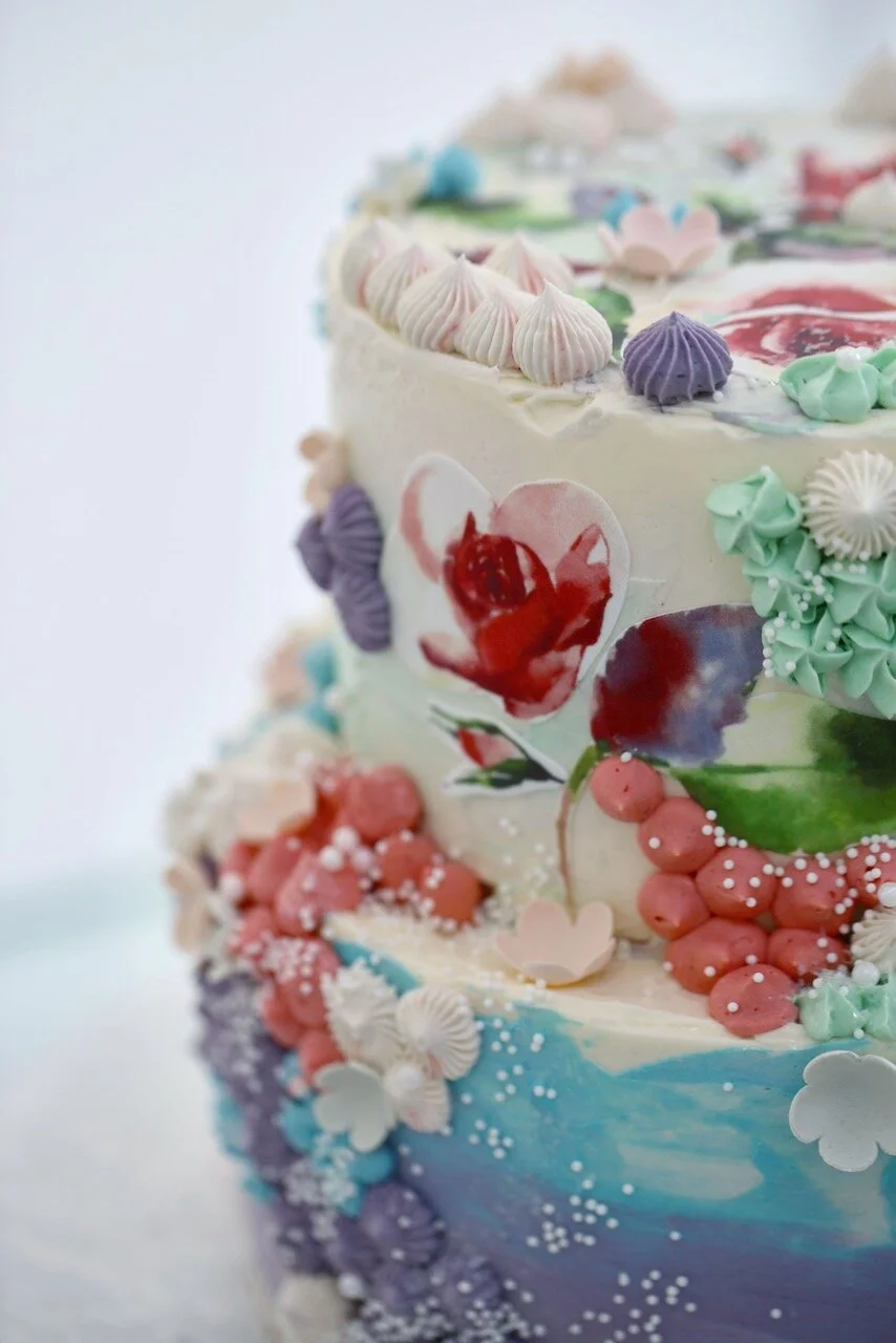 Artistic flower Birthday Cake Limassol Cyprus Order Buy