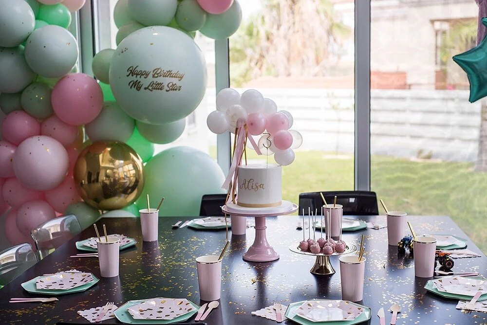 Minimalist Balloon Birthday Cake Limassol Cyprus Order Buy