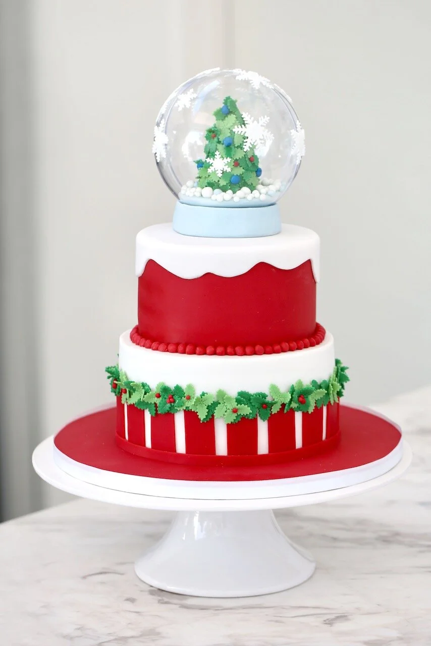 Christmas Snow Globe Birthday Cake Limassol Cyprus Order Buy