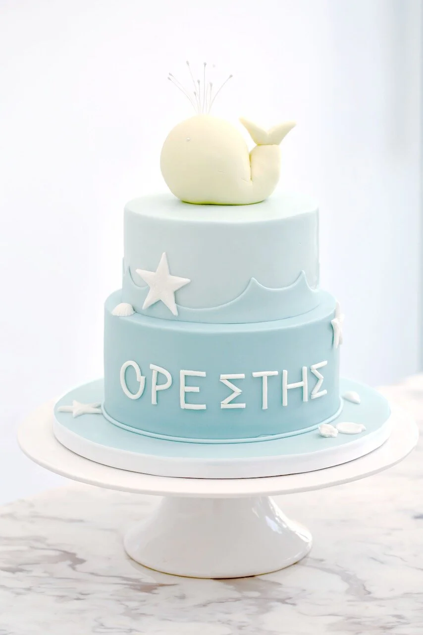 Baby Whale Christening Cake Limassol Cyprus Order Buy