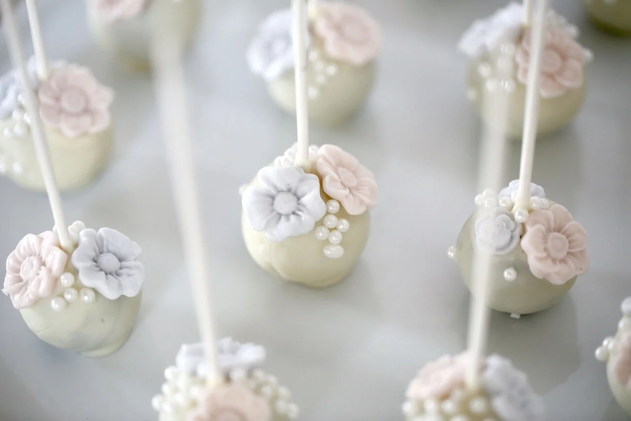 Pearl Sugar Flowers Christening Birthday Cake Limassol Cyprus Order Buy