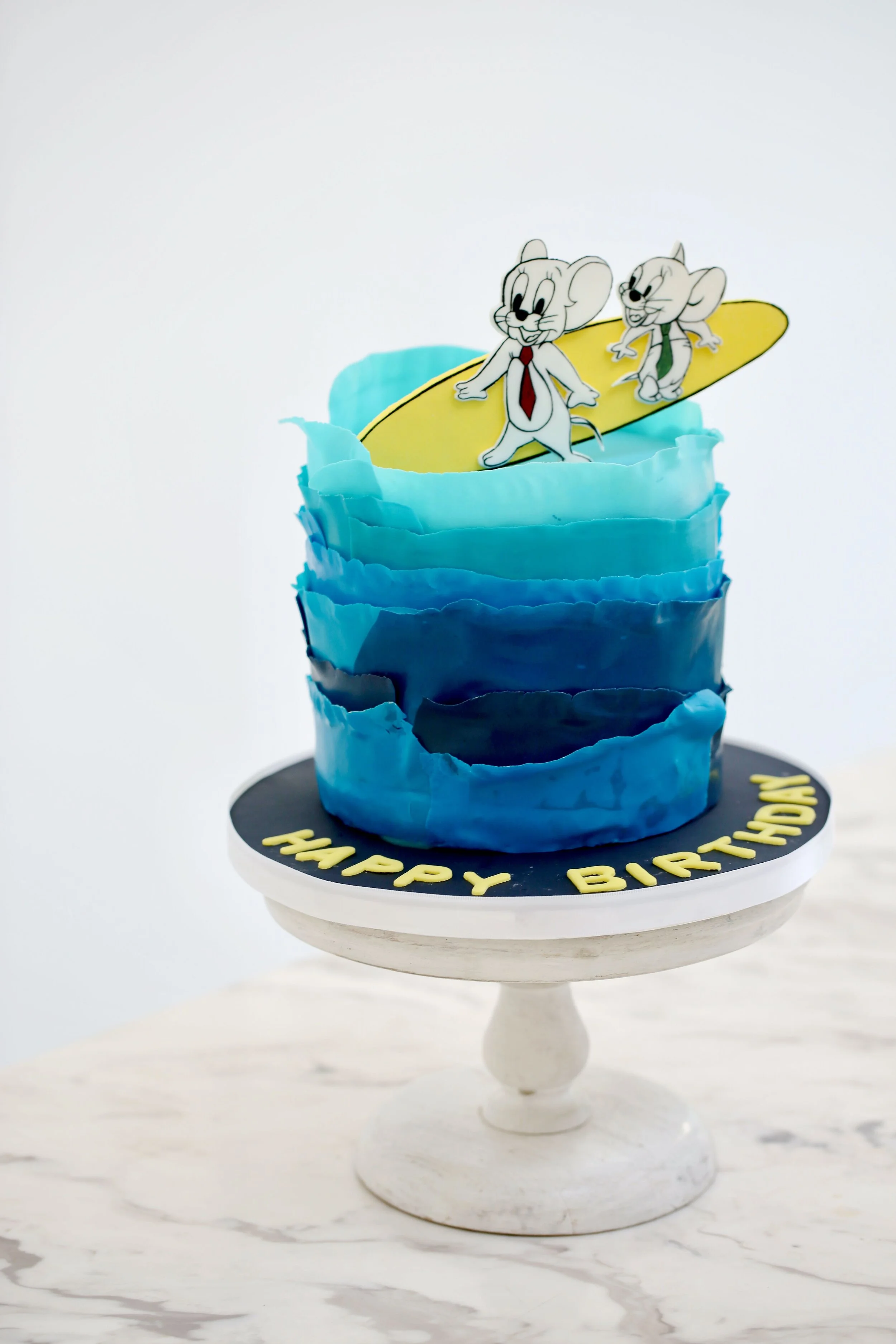 tom Jerry Surfing Birthday Cake Limassol Cyprus Order Buy