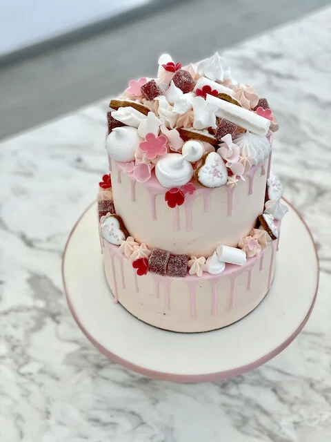 Pink drip Birthday Cake Limassol Cyprus Order Buy