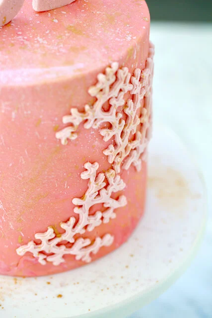 Coral Wedding Anniversary Cake Limassol Cyprus Order Buy