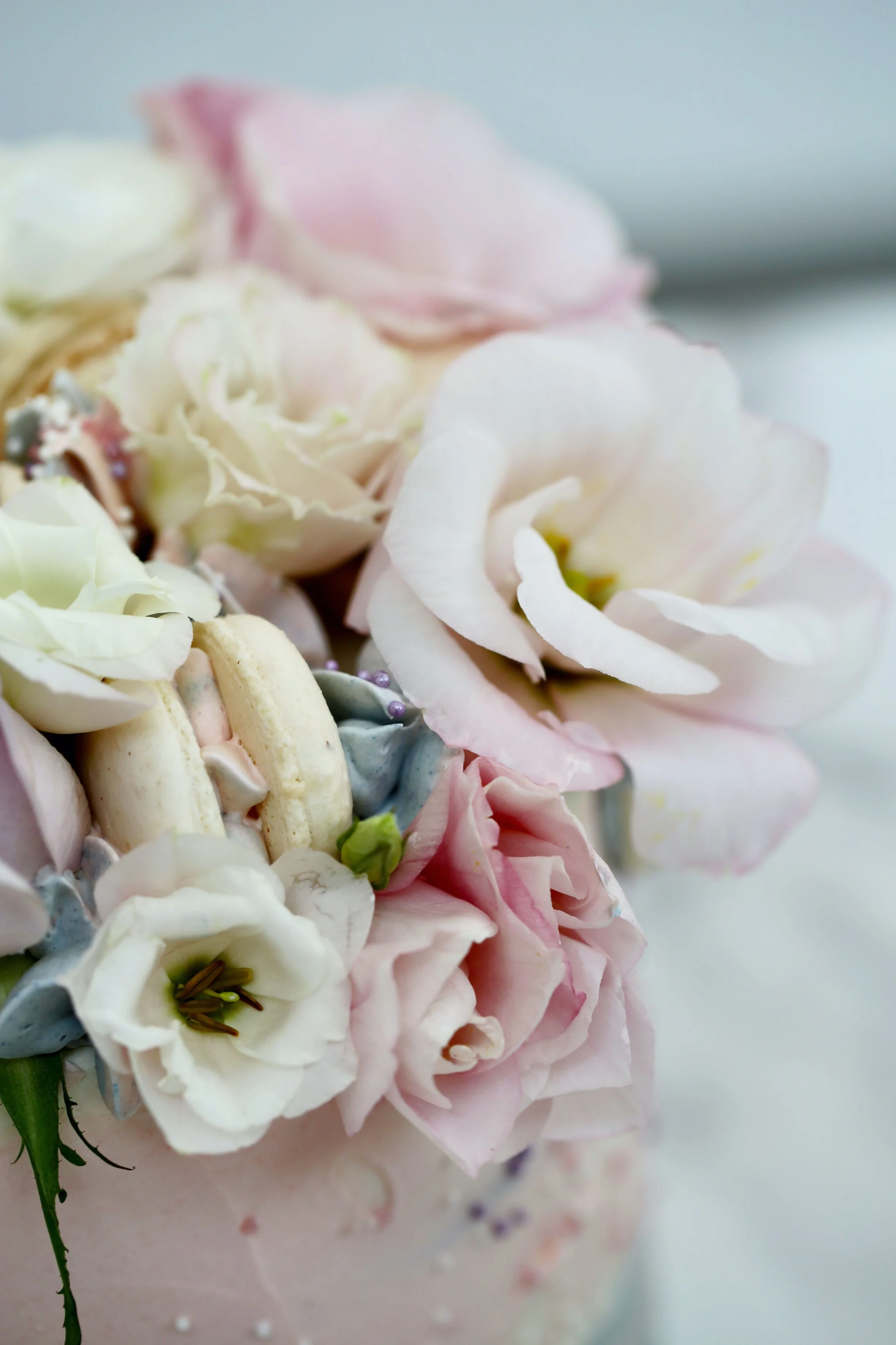 Baby Girl Fresh Flower Birthday Cake Limassol Cyprus Order Buy