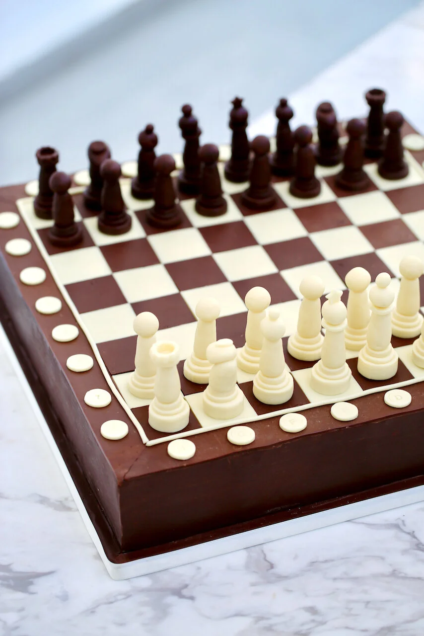 Chocolate Chess Board Birthday Cake Limassol Cyprus Order Buy