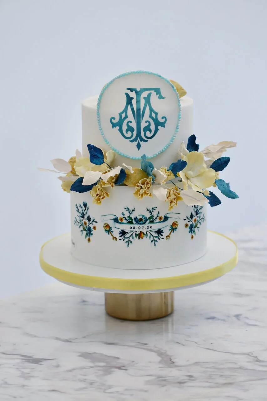Spring Flowers Lemons Christening Cake Limassol Cyprus Order Buy