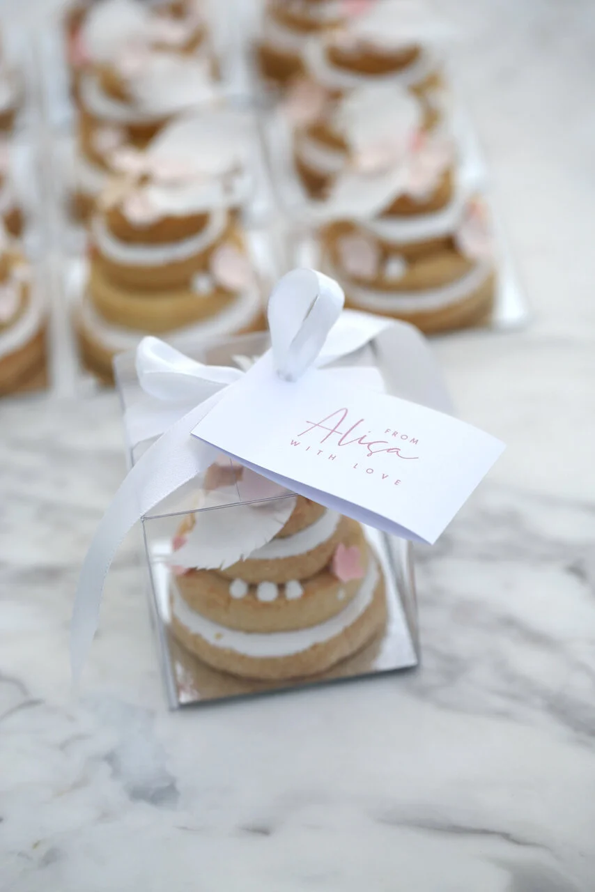 Yiamy Birthday, Anniversary, Engagement, Baby shower, Christening, Corporate, Celebration Party Guest Favours Gift Limassol Cyprus Cookie Vanilla Chocolate Glyko