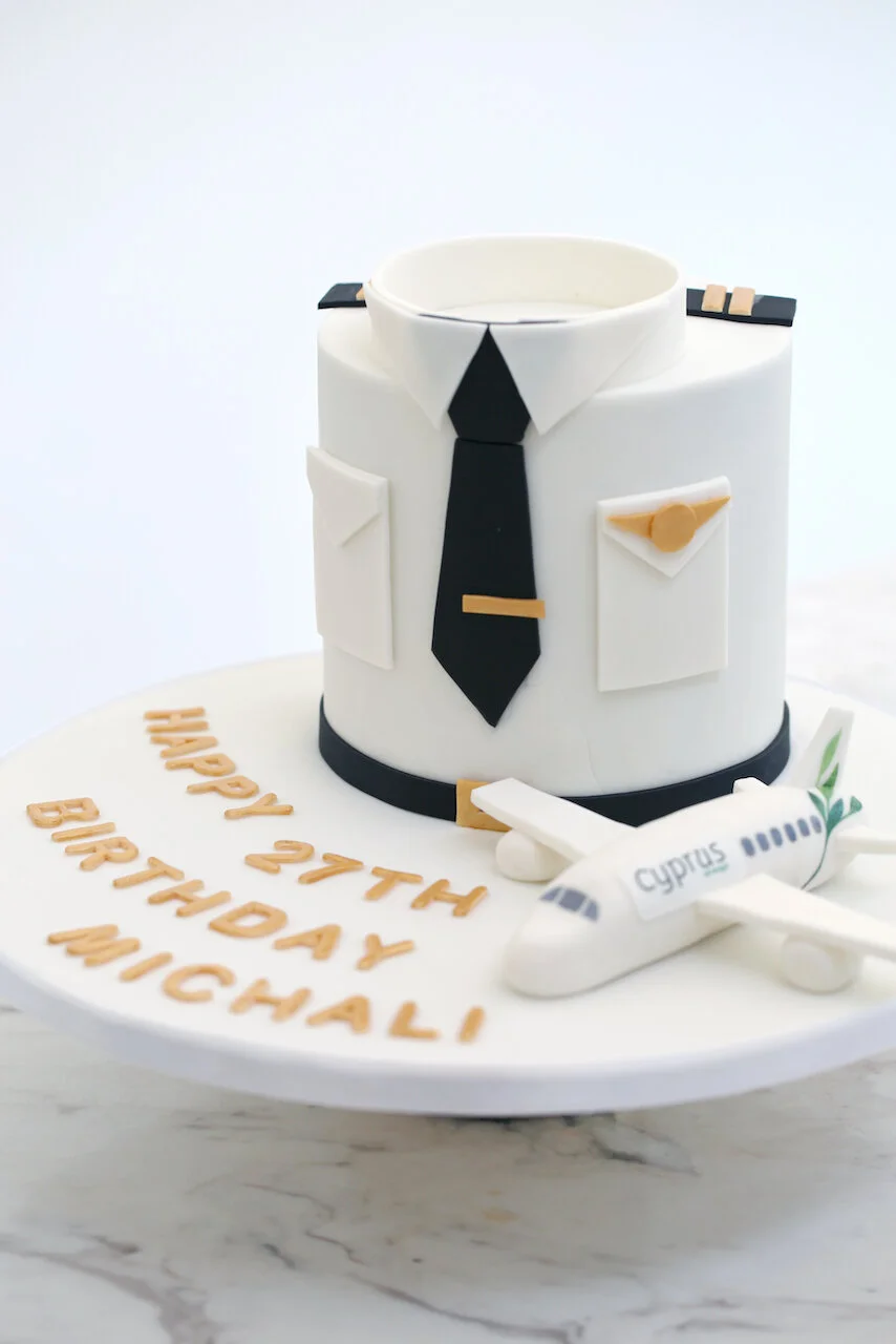 Pilot Airline Plane Cyprus Airways Birthday Cake Limassol Cyprus Order Buy