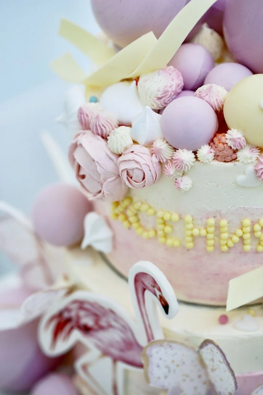 Flamingo Butterfly Birthday Cake Limassol Cyprus Order Buy