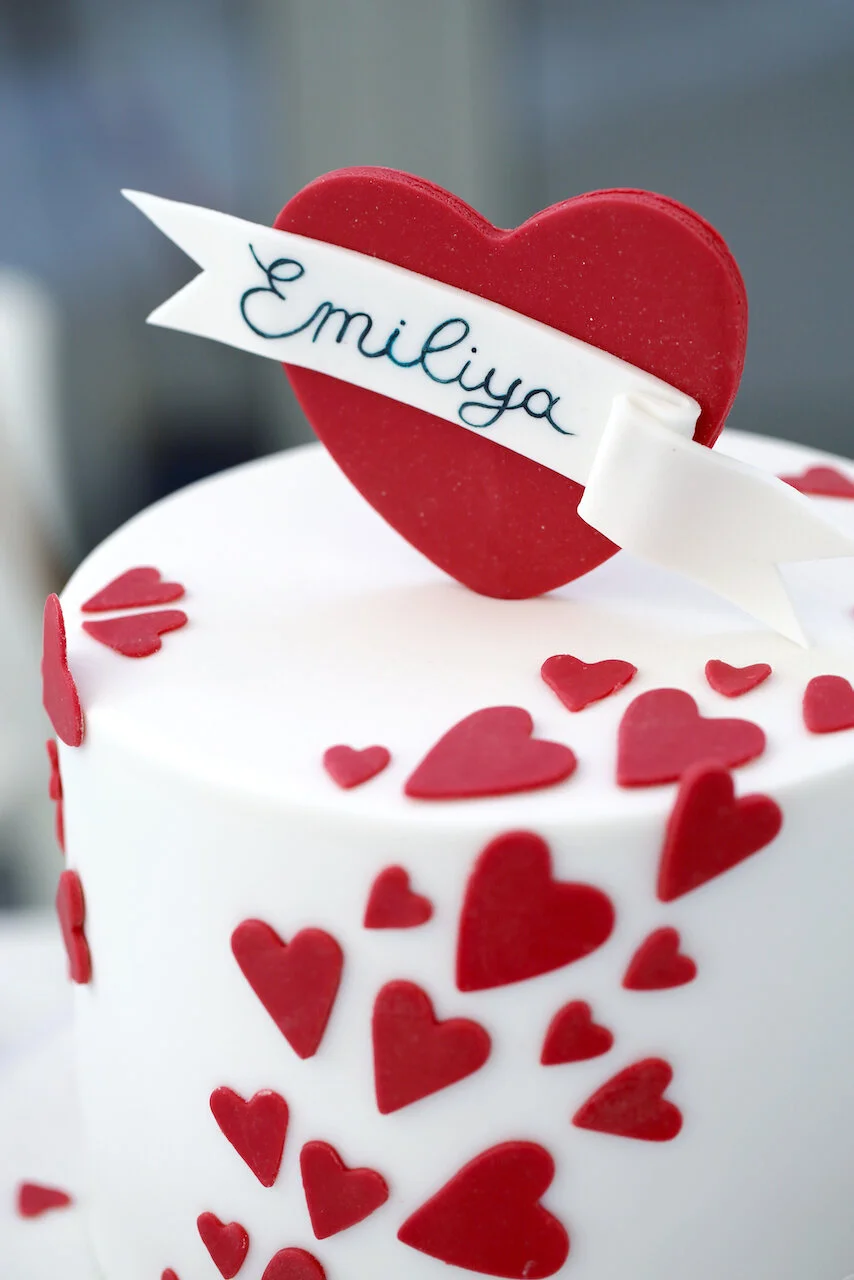 Red Heart Birthday Cake Limassol Cyprus Order Buy