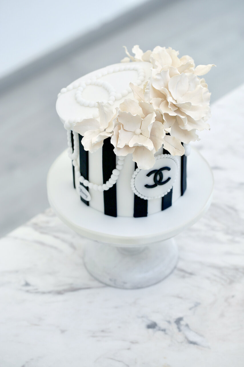 Chanel flower box birthday cake  Limassol, Cyprus — Yiamy® Studio