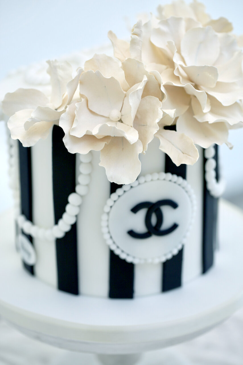 Chanel flower box birthday cake  Limassol, Cyprus — Yiamy® Studio