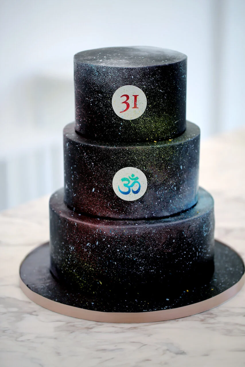 Galaxy Black Birthday Cake Limassol Cyprus Order Buy