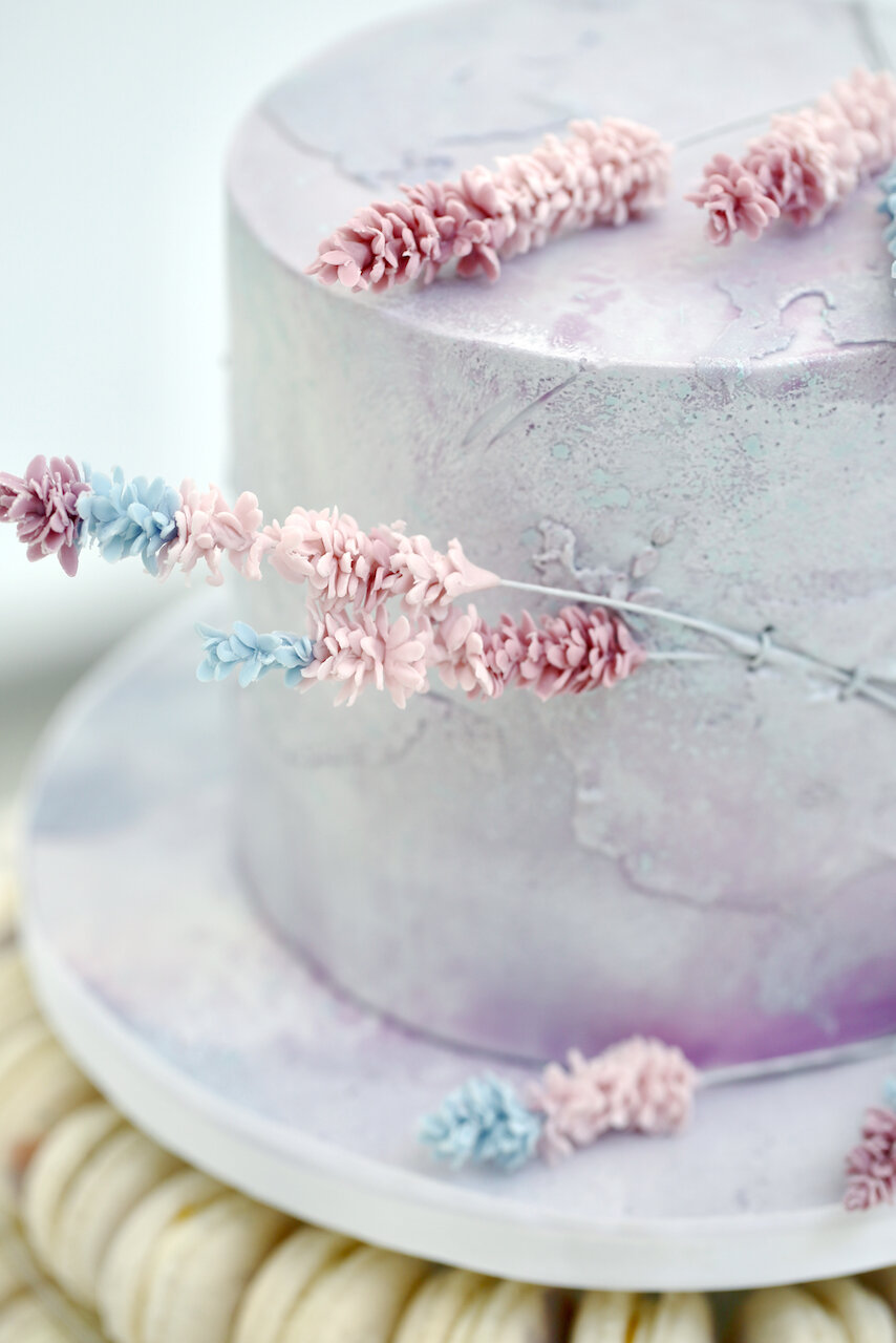 Lavender birthday cake  Limassol, Cyprus — Yiamy® Studio