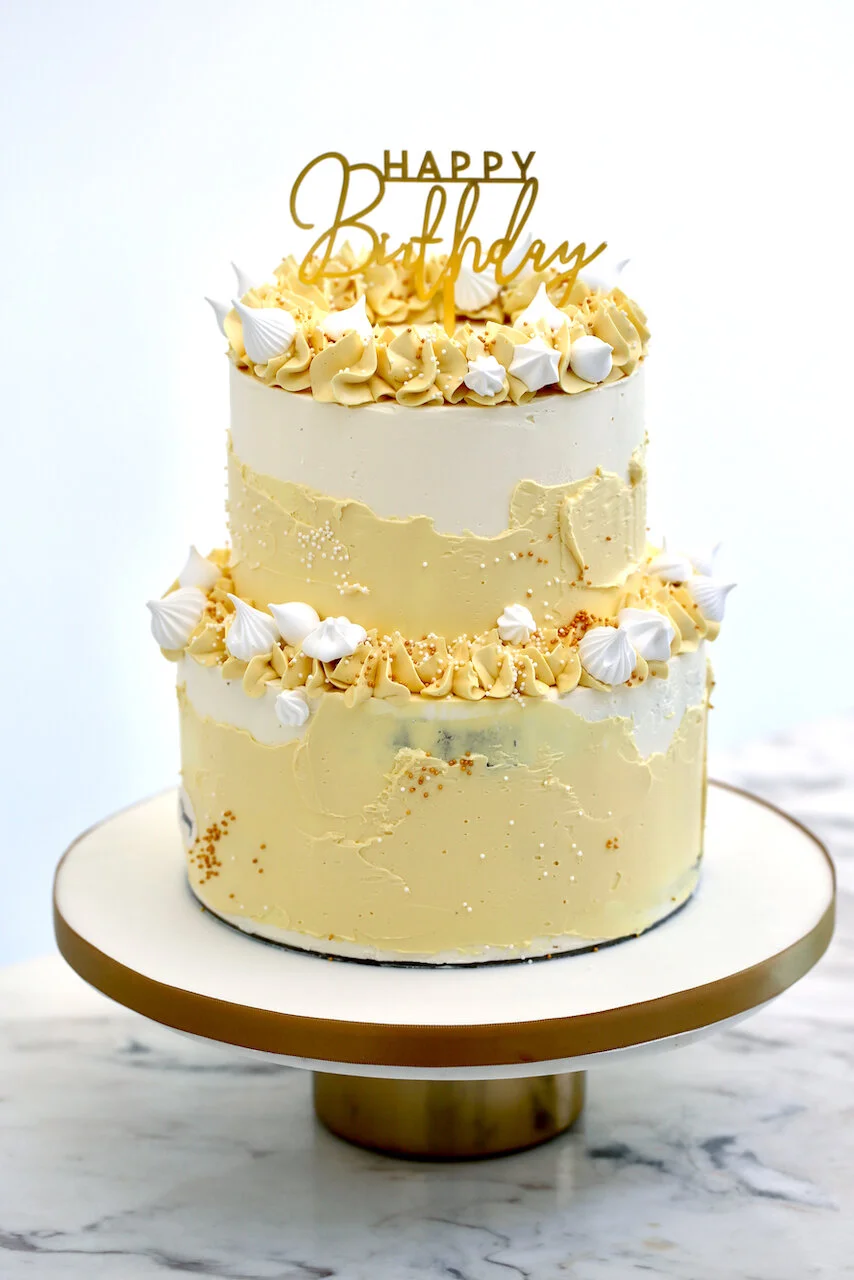Sunny Yellow Birthday Cake Limassol Cyprus Order Buy