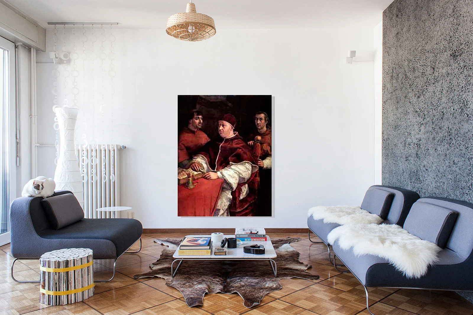 situation en appartement (hauteur plafond: 260 cm, sièges: 66 cm)